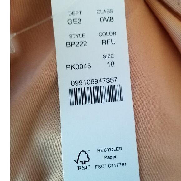 J Crew Ruched Ruffle One Piece Swimsuit 18 Pink V Neck Open Back NWT - Picture 8 of 8